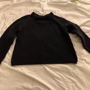 Black Quince Fisherman Sweater